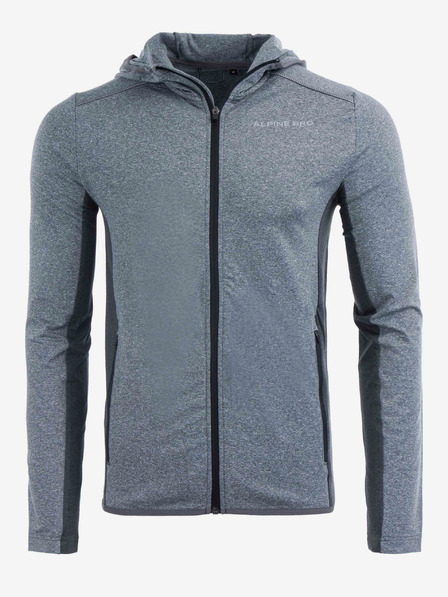 ALPINE PRO Pánská mikina ALPINE PRO KOPED dk.true gray