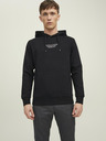 Jack & Jones Černá pánská mikina s kapucí Jack & Jones