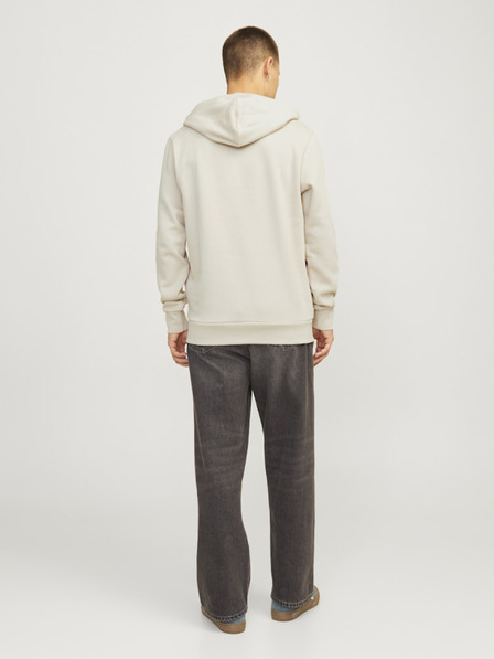 Jack & Jones Béžová pánská mikina s kapucí Jack & Jones