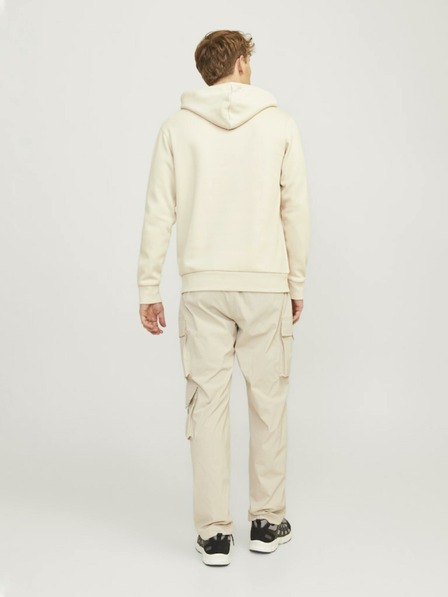 Jack & Jones Béžová pánská mikina s kapucí Jack & Jones