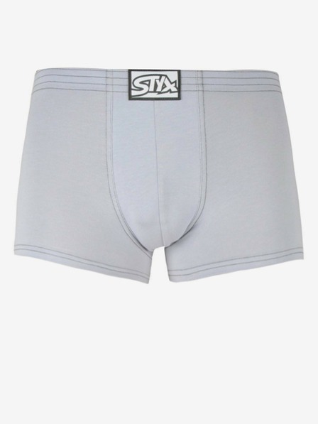 Styx Pánské boxerky Styx klasická guma světle šedá