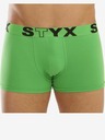 Styx Pánské boxerky Styx sportovní guma zelené