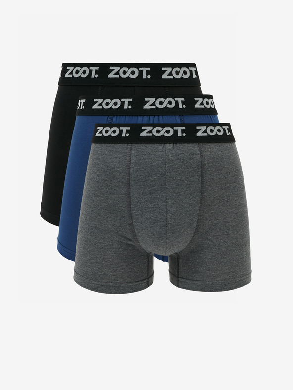 ZOOT.lab Sada tří pánských boxerek v černé, modré a šedé barvě ZOOT.lab