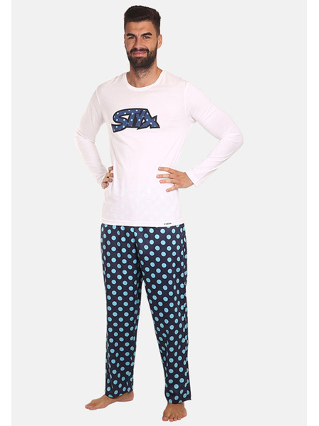 Styx Pánské pyžamo Styx puntíky
