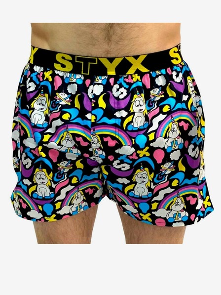 Styx Pánské trenky Styx art sportovní guma Unicorn