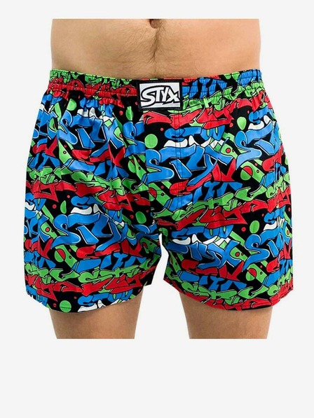 Styx Pánské trenky Styx art klasická guma graffiti