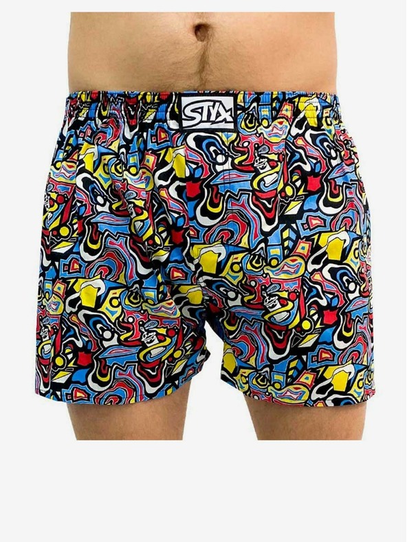 Styx Pánské trenky Styx art klasická guma skica
