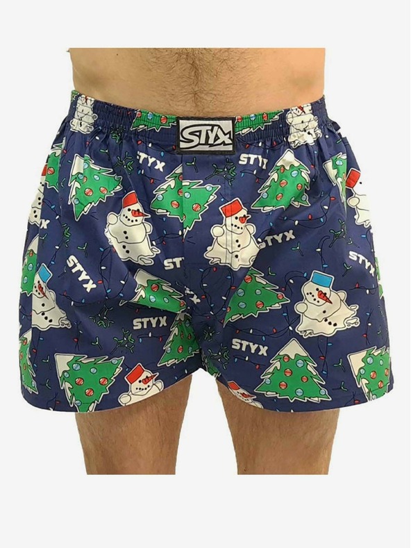 Styx Pánské trenky Styx art klasická guma Vánoce