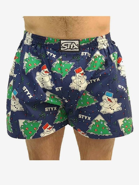Styx Pánské trenky Styx art klasická guma Vánoce