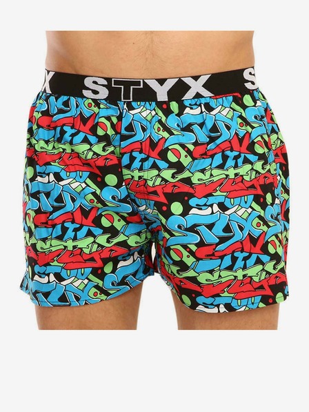 Styx Pánské trenky Styx art sportovní guma graffiti