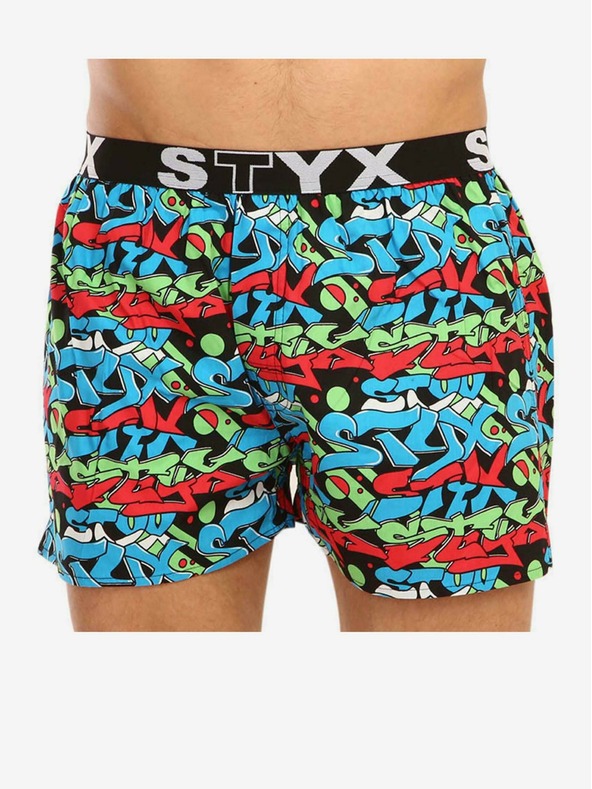 Styx Pánské trenky Styx art sportovní guma graffiti
