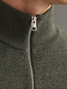 Jack & Jones Khaki pánský svetr se zipem Jack & Jones