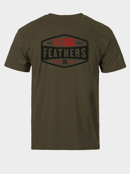 Horsefeathers Triko Hexagon II - burnt olive velikost L HORSEFEATHERS
