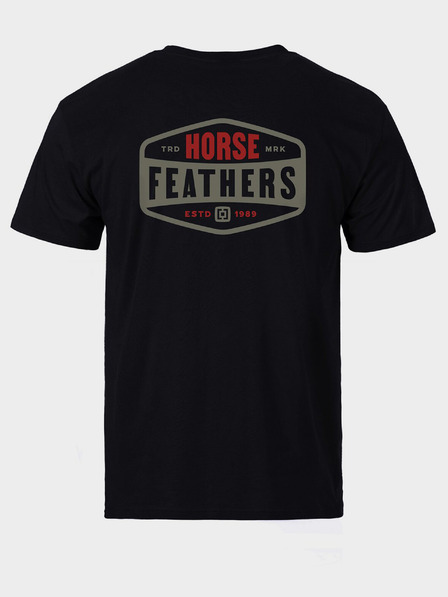 Horsefeathers Triko Hexagon II - black velikost L HORSEFEATHERS