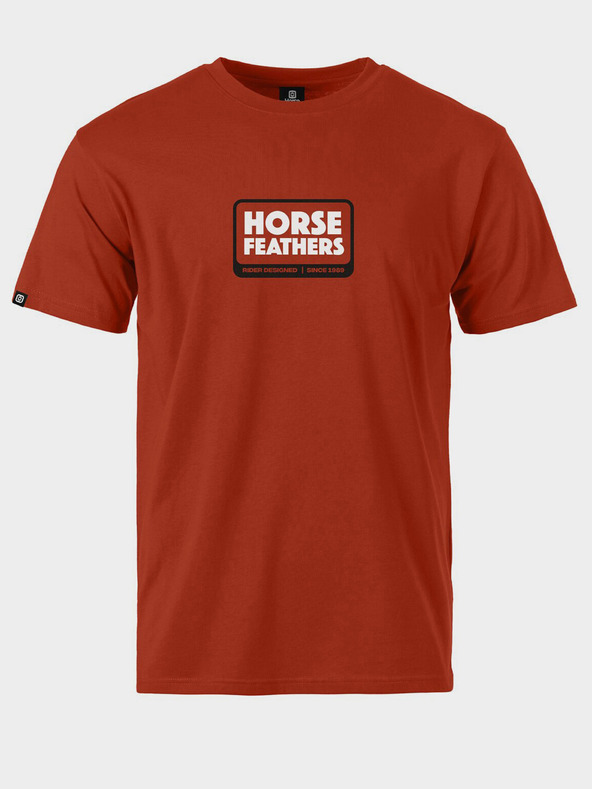Horsefeathers Triko Millennium - orange rust velikost L HORSEFEATHERS