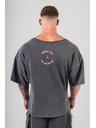 Nebbia Washed bavlnený rag top GOLDEN AGE 788 M,black