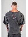 Nebbia Washed bavlnený rag top GOLDEN AGE 788 M,black