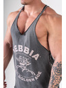 Nebbia Washed muscle back stringer GOLDEN AGE 791 M,black