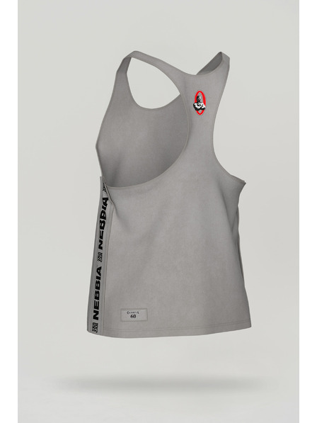 Nebbia Washed muscle back stringer GOLDEN AGE 791 M,light grey