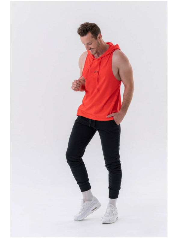 Nebbia Fitness tílko s kapucí 323 Red Nebbia