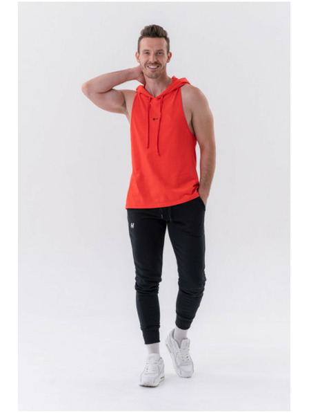 Nebbia Fitness tílko s kapucí 323 Red Nebbia