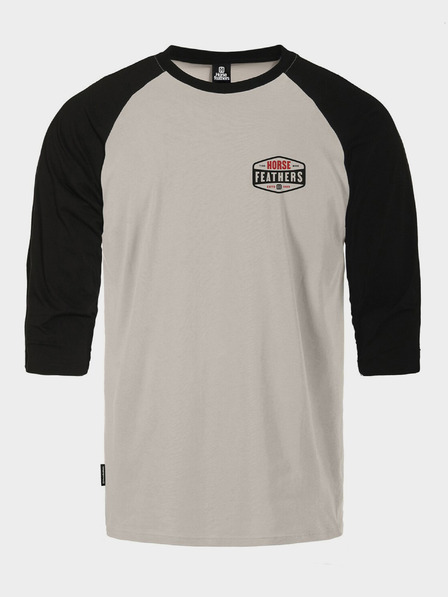 Horsefeathers Triko Hexagon II Raglan - cement velikost L HORSEFEATHERS