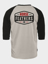 Horsefeathers Triko Hexagon II Raglan - cement velikost L HORSEFEATHERS