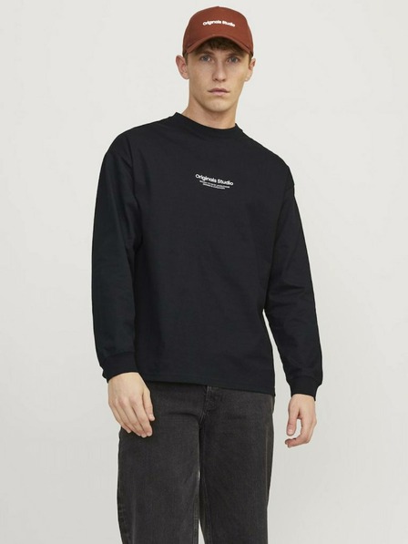 Jack & Jones Černé pánské tričko Jack & Jones