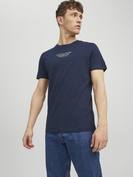 Jack & Jones Tmavě modré pánské tričko Jack & Jones