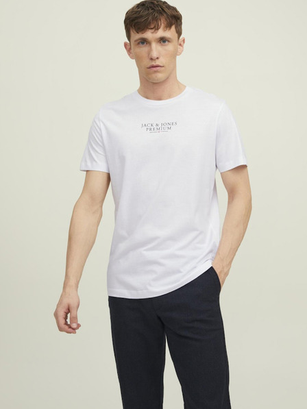 Jack & Jones Bílé pánské tričko Jack & Jones