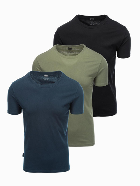 Ombre Clothing Pánské tričko bez potisku - mix 3 pcs Z29 Ombre Clothing