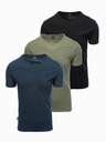 Ombre Clothing Pánské tričko bez potisku - mix 3 pcs Z29 Ombre Clothing