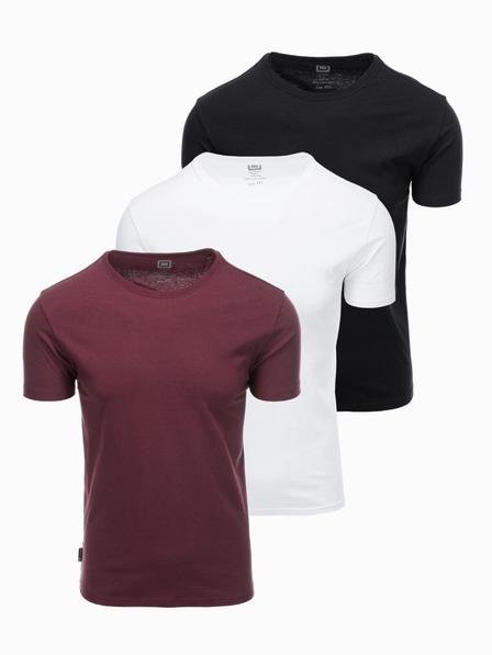 Ombre Clothing Pánské tričko bez potisku - mix 3 pcs Z29 Ombre Clothing