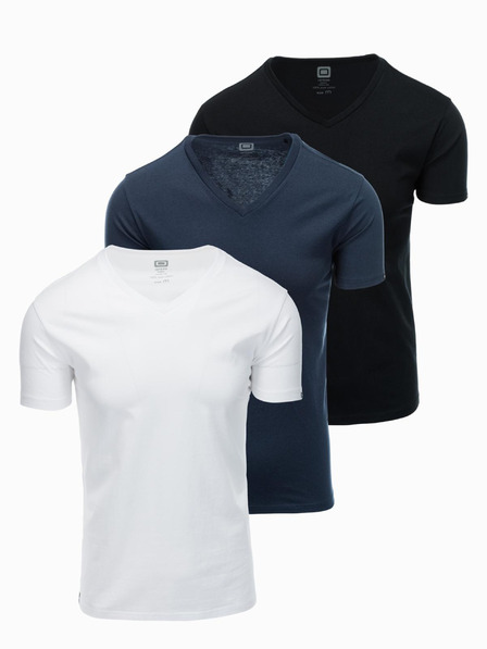 Ombre Clothing Pánské tričko bez potisku - mix 3 pcs Z29 Ombre Clothing