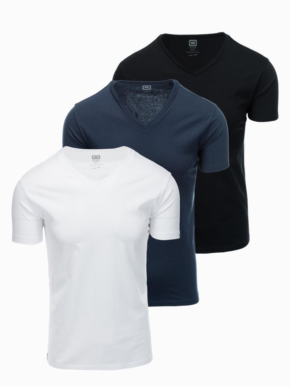Ombre Clothing Pánské tričko bez potisku - mix 3 pcs Z29 Ombre Clothing