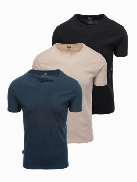 Ombre Clothing Pánské tričko bez potisku - mix 3 pcs Z29 Ombre Clothing