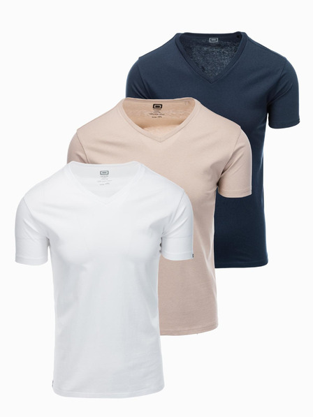 Ombre Clothing Pánské tričko bez potisku - mix 3 pcs Z29 Ombre Clothing