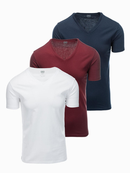 Ombre Clothing Pánské tričko bez potisku - mix 3 pcs Z29 Ombre Clothing
