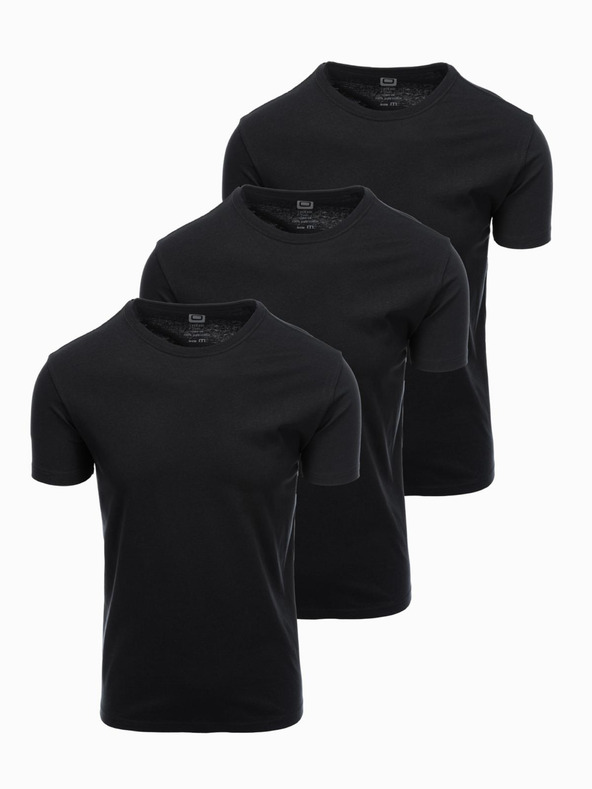 Ombre Clothing Pánské tričko bez potisku - mix 3 pcs Z29 Ombre Clothing