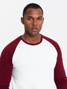 Ombre Clothing Pánské tričko s potiskem a dlouhým rukávem - černé V1 OM-LSPT-0119 Ombre Clothing