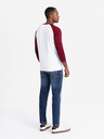 Ombre Clothing Pánské tričko s potiskem a dlouhým rukávem - černé V1 OM-LSPT-0119 Ombre Clothing