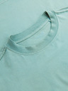 Ombre Clothing Pánské tričko LOOSE FIT s kapsou mentolové Ombre Clothing