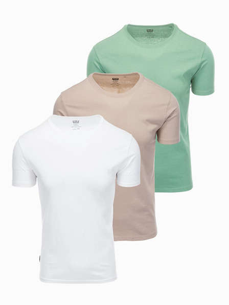 Ombre Clothing Pánské tričko bez potisku - mix 3 pcs Z29 Ombre Clothing