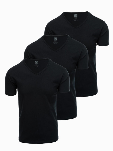 Ombre Clothing Pánské tričko bez potisku - mix 3 pcs Z29 Ombre Clothing