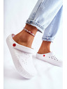 BIG STAR SHOES Dámské světlé pantofle Kroks Big Star Bílé