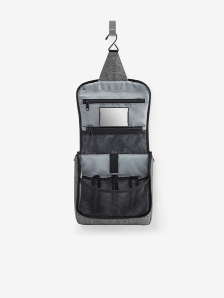 Reisenthel Šedá dámská kosmetická taška Reisenthel Toiletbag Twist Silver