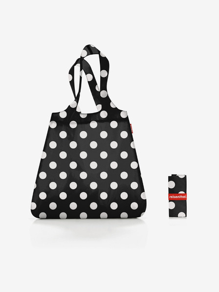 Reisenthel Černá dámská nákupní taška s puntíky Reisenthel Mini Maxi Shopper Dots White
