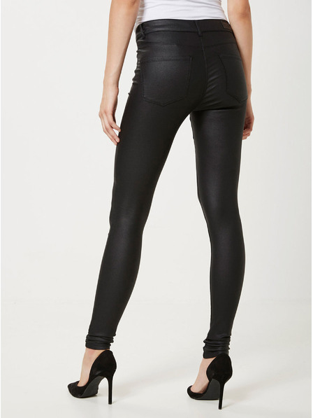Vero Moda Černé slim fit kalhoty VERO MODA Seven