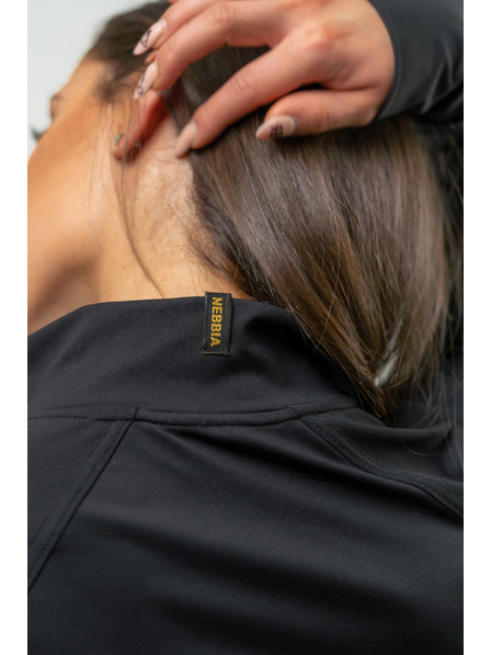 Nebbia NEBBIA Dámská mikina na zip INTENSE Warm-Up 833 Gold Nebbia