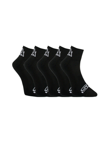 Styx 5PACK ponožky Styx kotníkové černé
